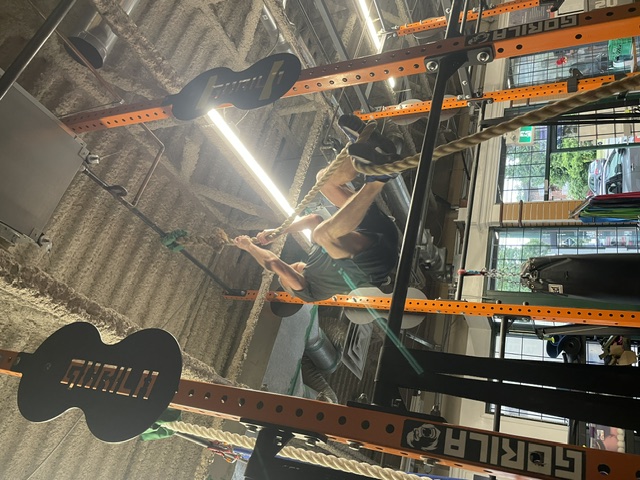 Rope climb at Empower Fitness Rope climb at Empower Fitness