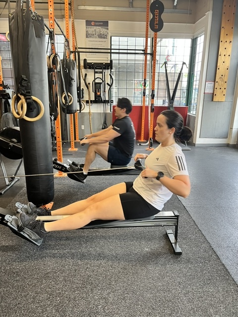 Empower athlete on the rower Empower athlete on the rower