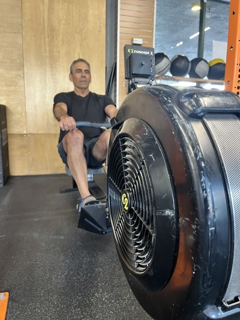 Empower athlete on the rower Empower athlete on the rower