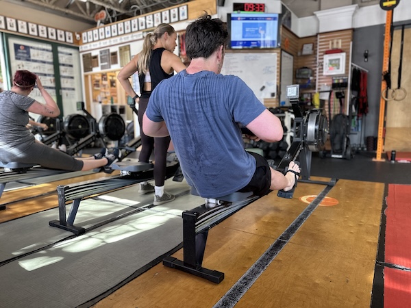 Another Empower athlete on the rower Another Empower athlete on the rower