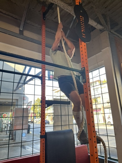 Rope climbs at Empower fitness in Vancouver