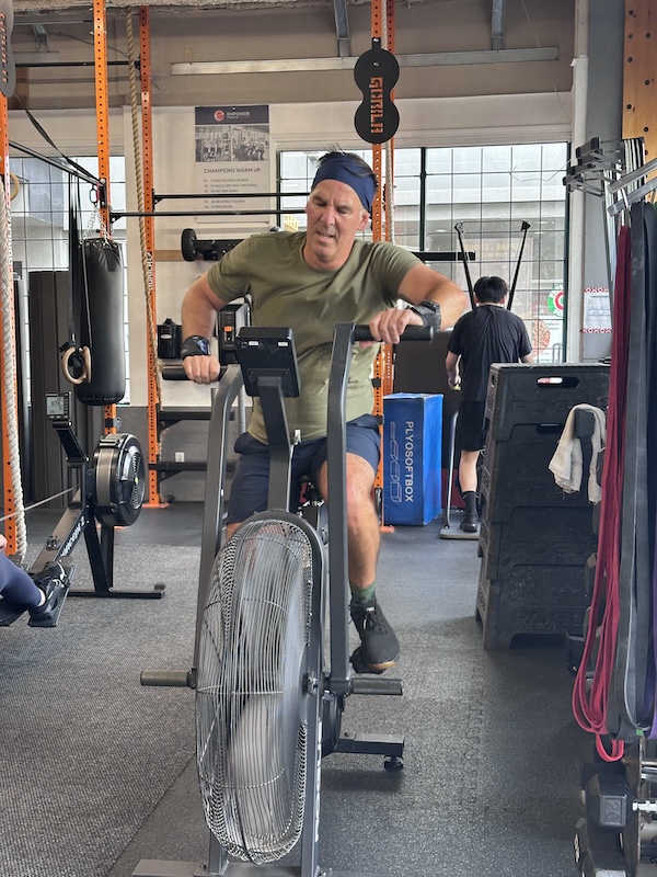 Empower member Maui on the bike
