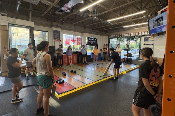 HYROX training class with Coach Bobo
