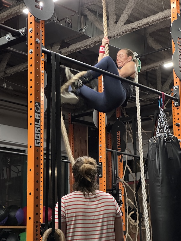 Rope climb at Empower Rope climb at Empower