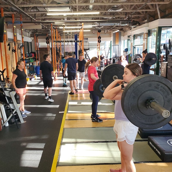 Group training class at Empower