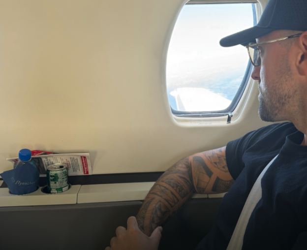 The compounding — private jet