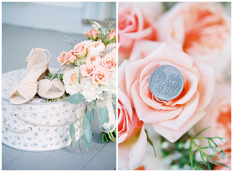 Close-up of bride’s hair and accessories at Greeneville TN wedding