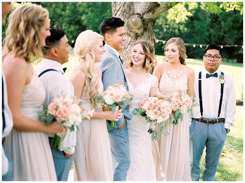 Wedding party at a Greeneville TN Wedding