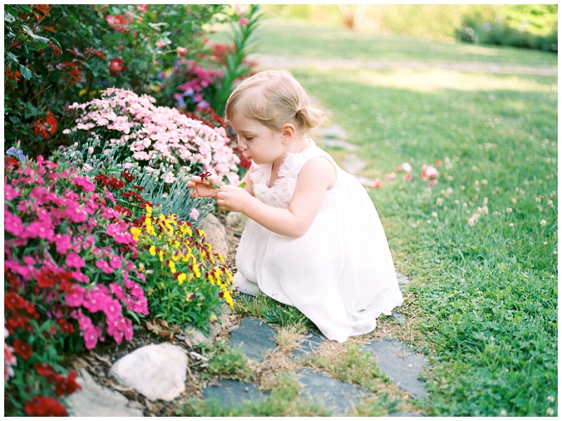 Candid portrait of little girl at Jimmy Neal Park, Jonesborough TN