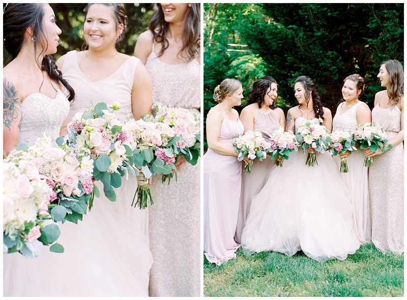 Outdoor wedding floral arrangements in Knoxville