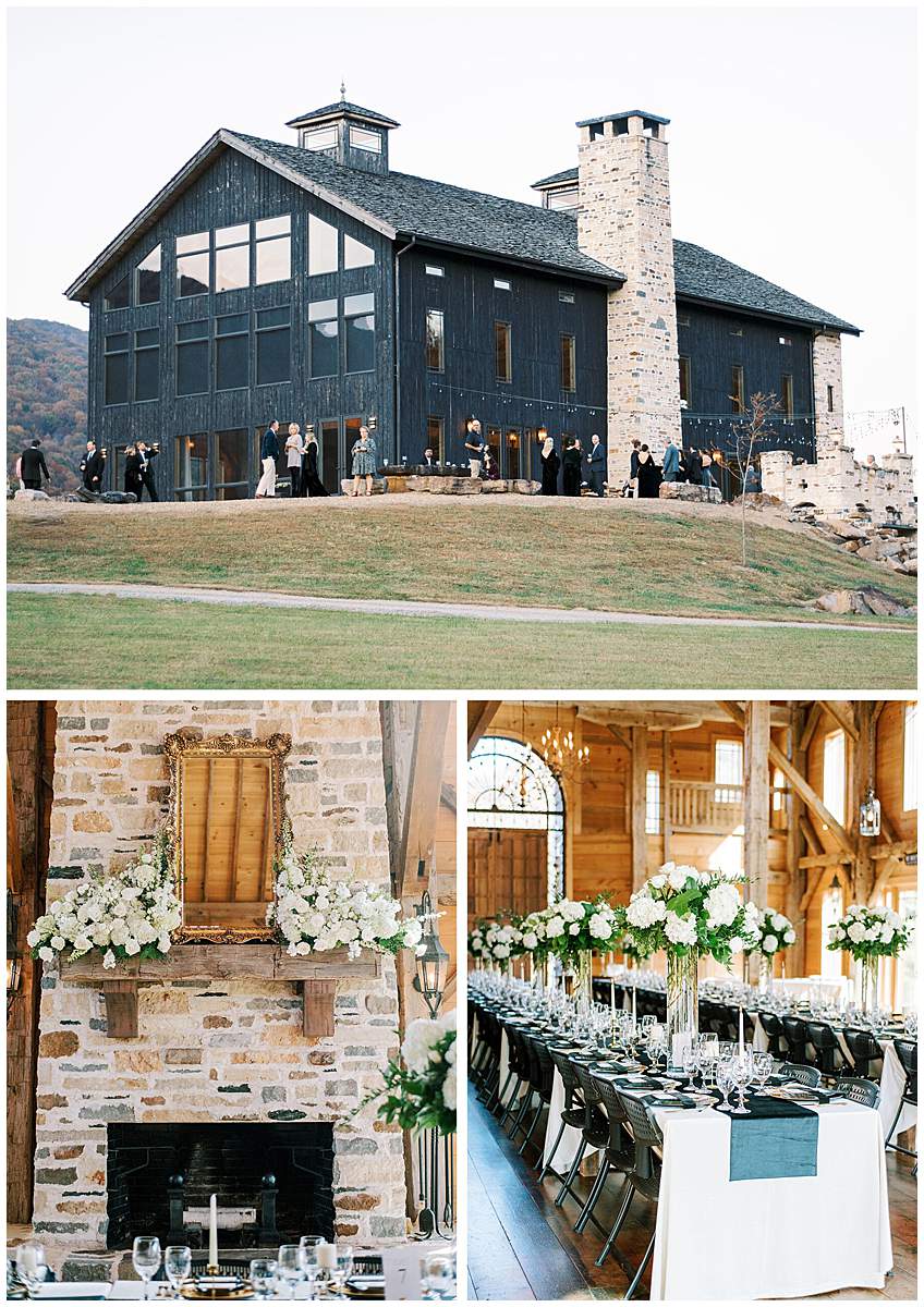 Crooked River Virginia wedding reception 