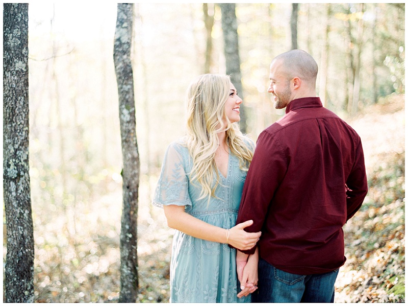 Natural Tunnel State Park engagement pictures fall couple session in Virginia