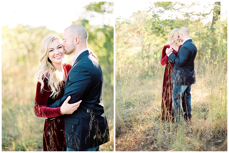 Natural Tunnel State Park engagement pictures golden hour engagement session