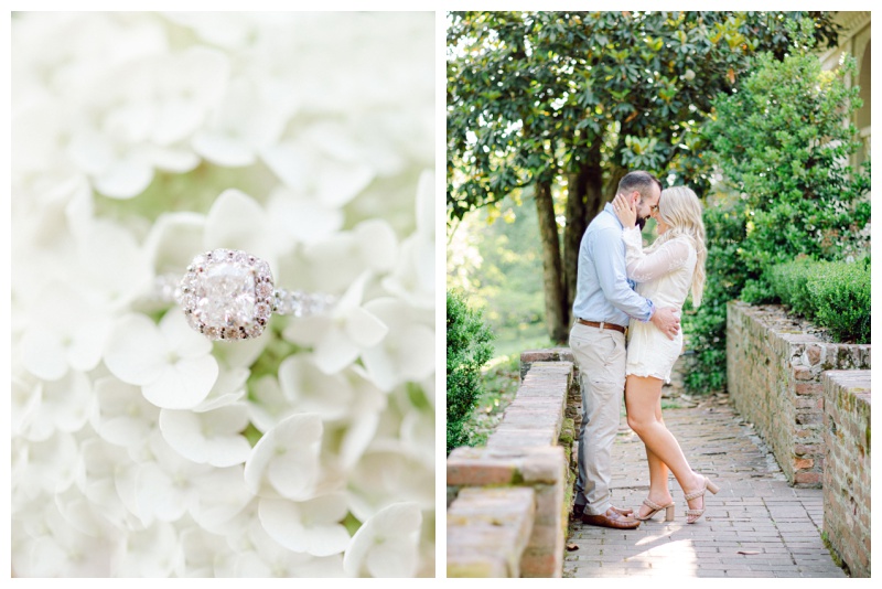 Maple Grove Estate Knoxville TN romantic outdoor engagement photos