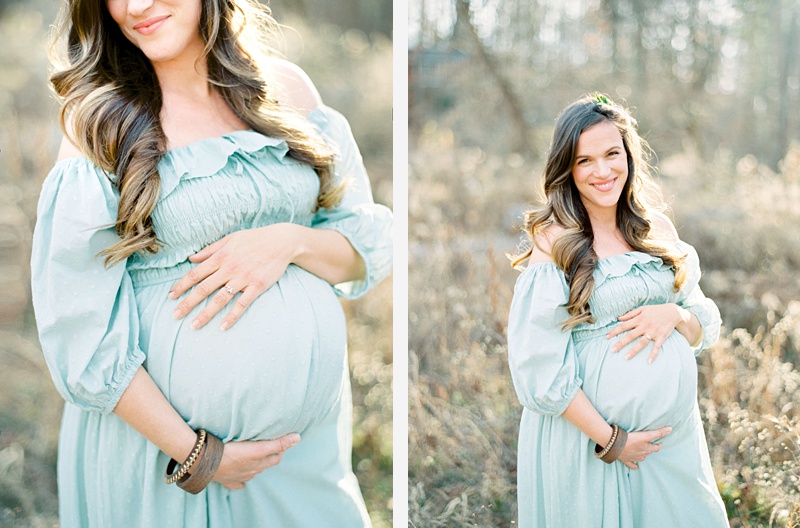 Maternity portrait with soft natural light Maternity portrait with soft natural light