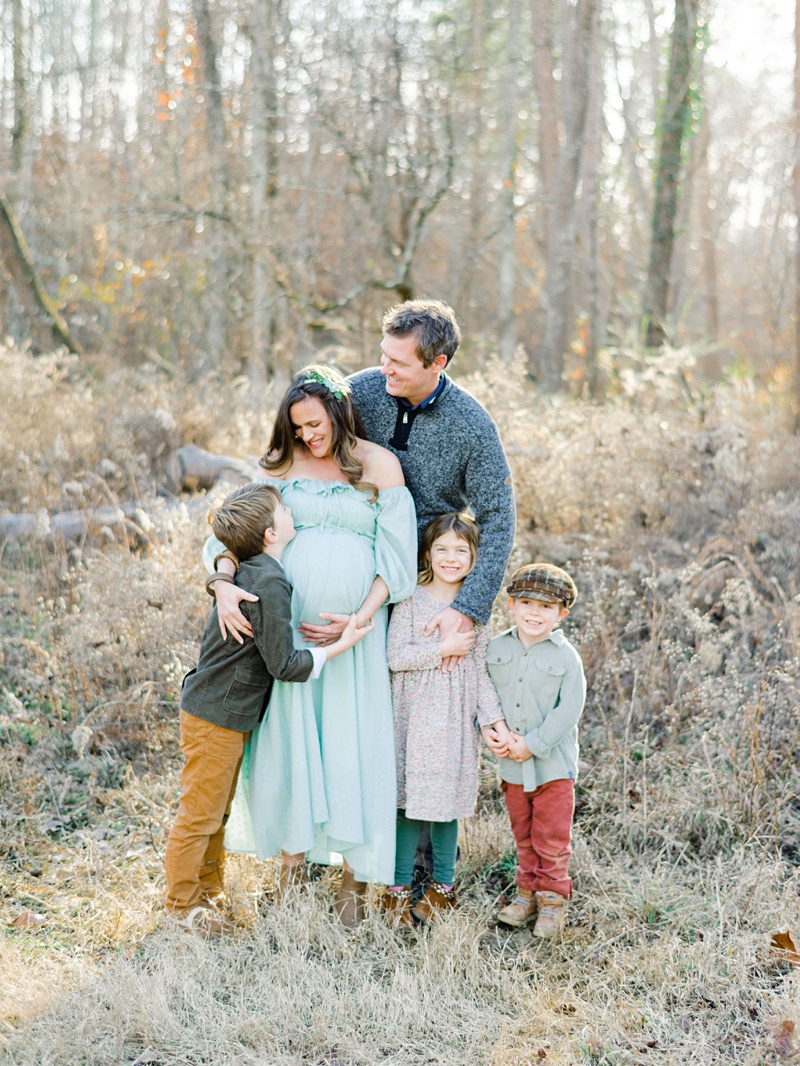 Expecting parents with children celebrating twins in Knoxville Expecting parents with children celebrating twins in Knoxville