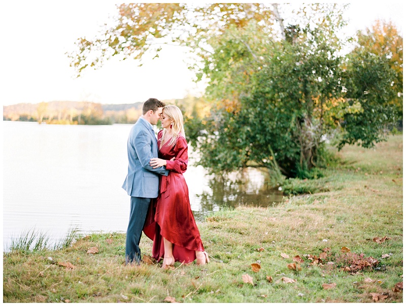 Sunset engagement photos at Whitestone Inn