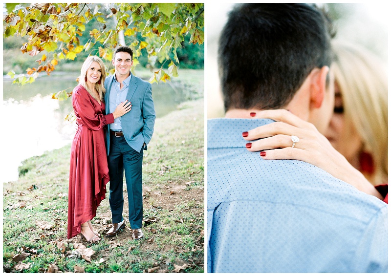 Romantic engagement photos at Kingston TN venue