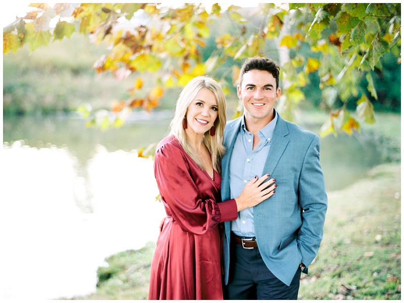Couple embracing outdoors at Whitestone Inn