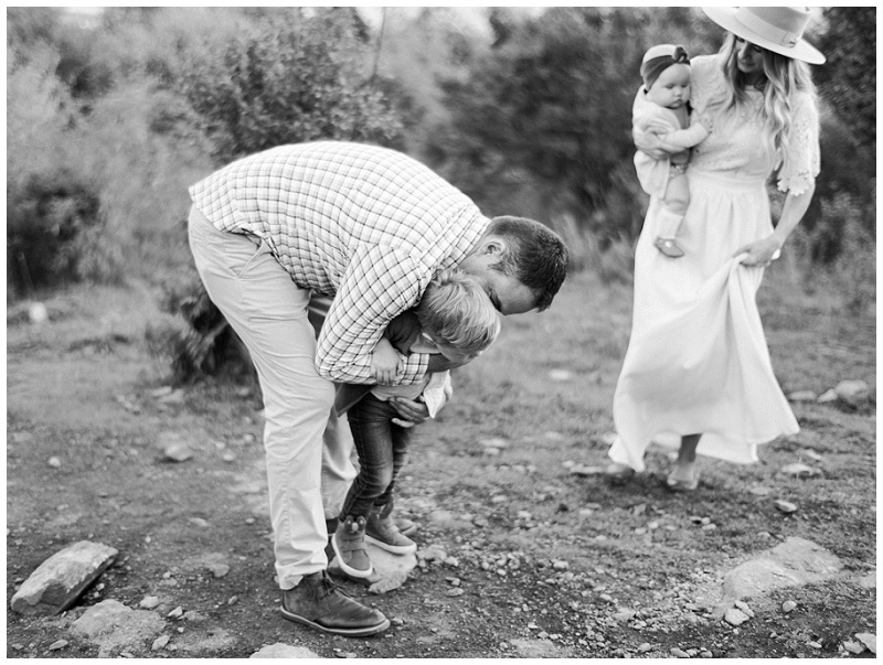 Virginia family photography session with scenic mountain background