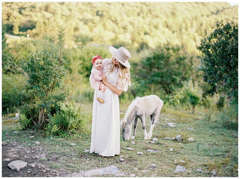 Natural light family portraits at Grayson Highlands State Park