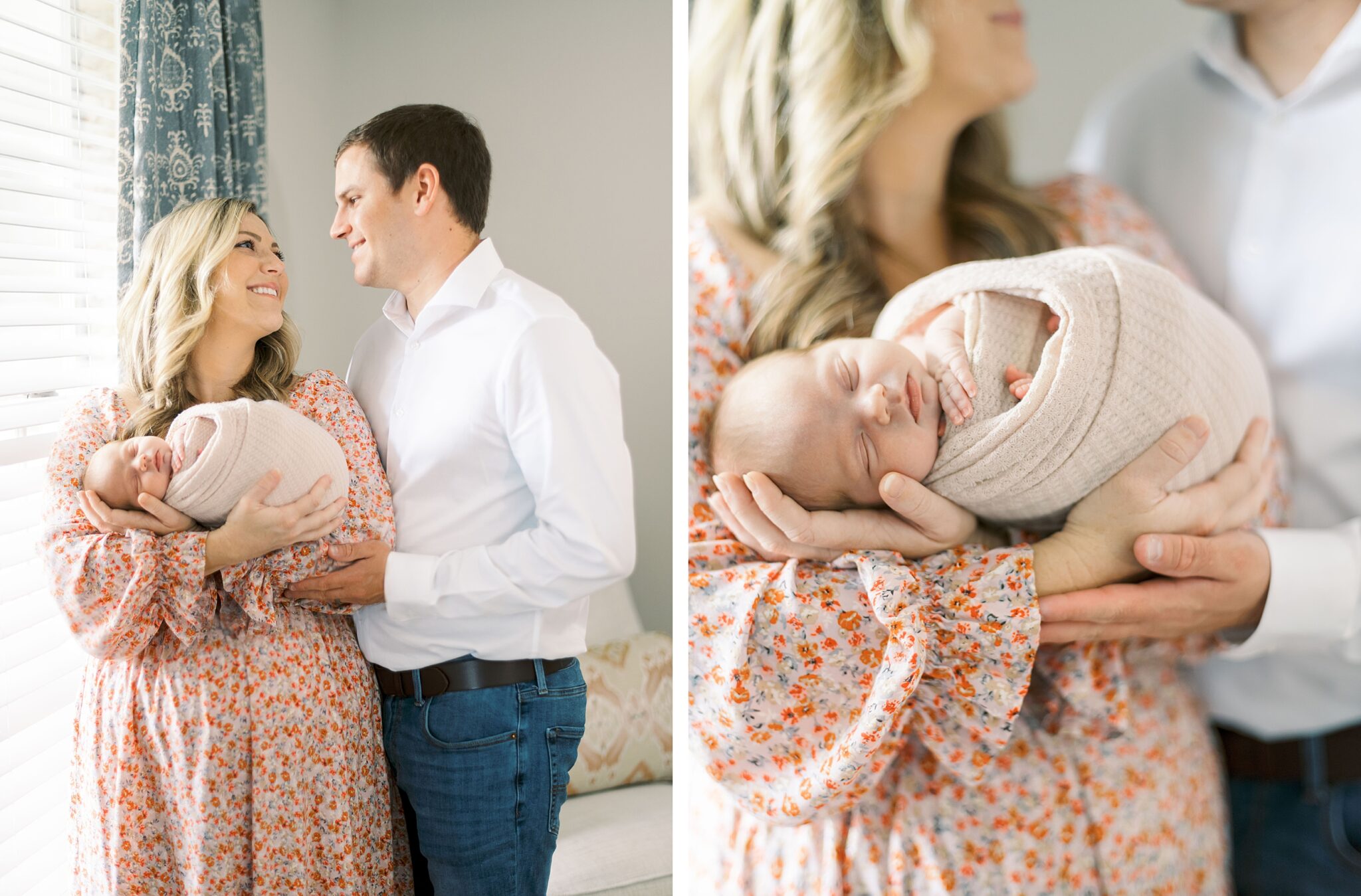 Baby peacefully sleeping in soft blanket during newborn session Baby peacefully sleeping in soft blanket during newborn session