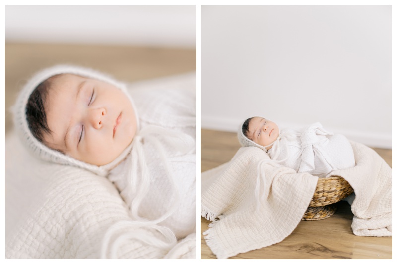 Studio newborn photography capturing authentic newborn expressions
