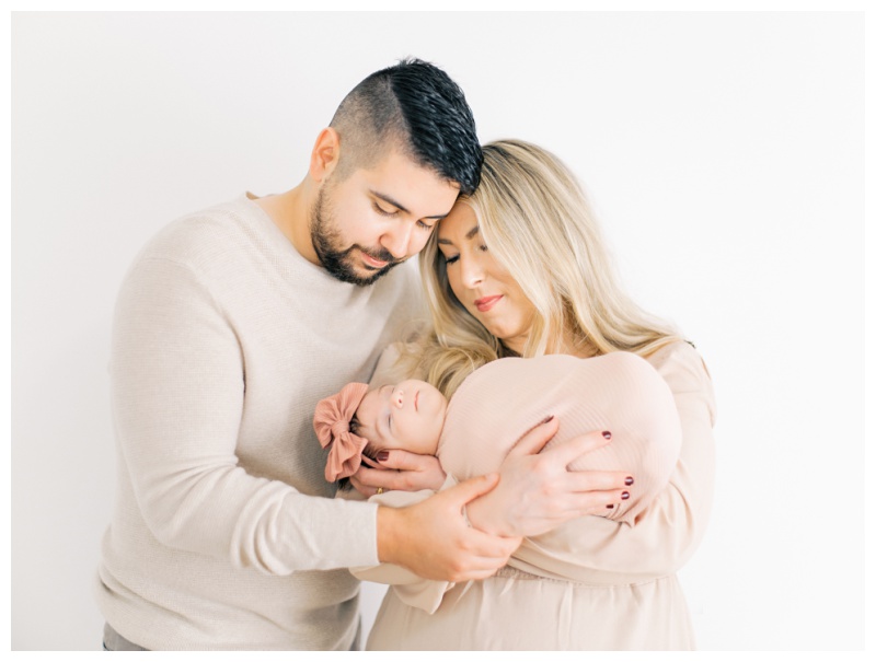 Baby Evie sleeping peacefully during Kingsport TN studio newborn session