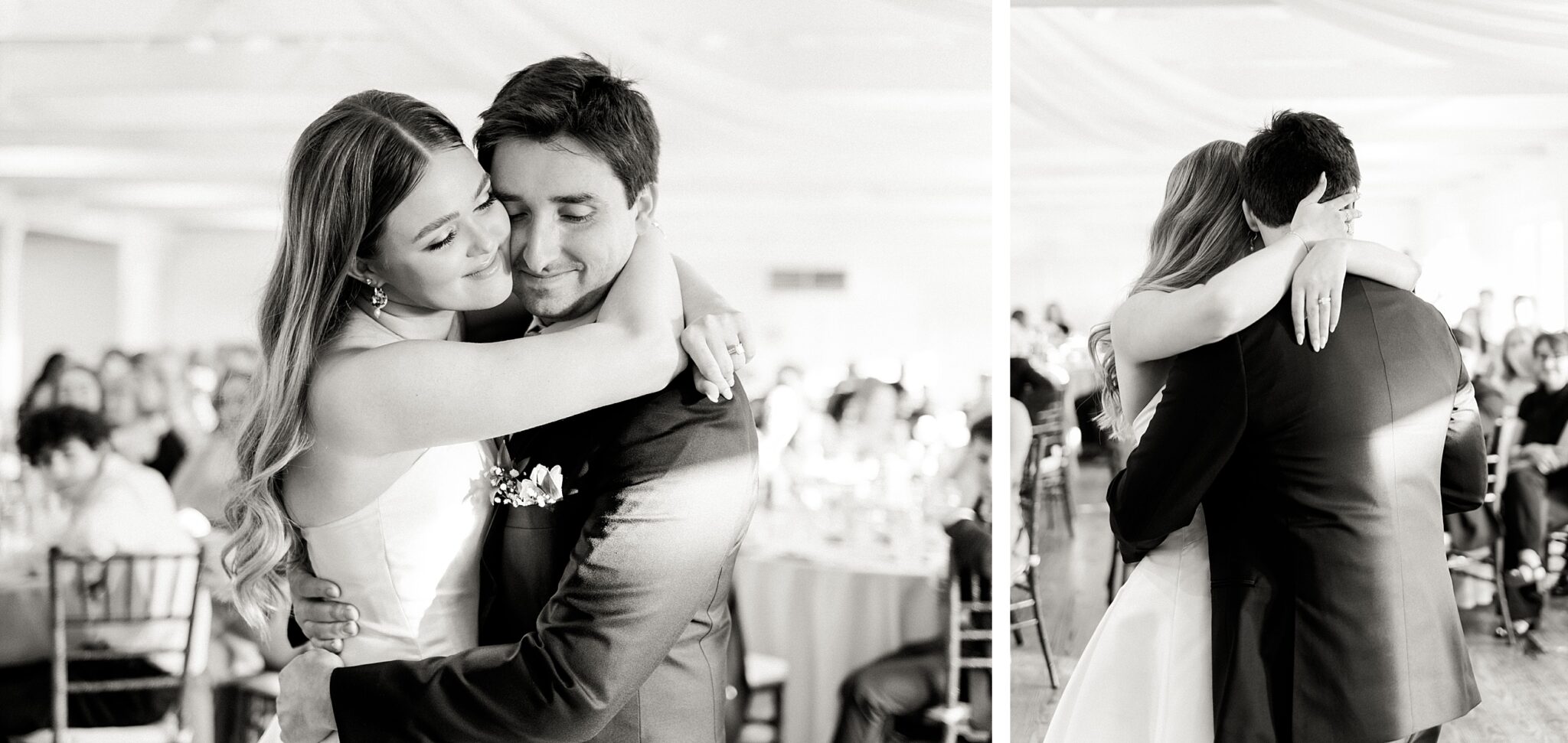 guests dancing at Lake House wedding venue Piney Flats