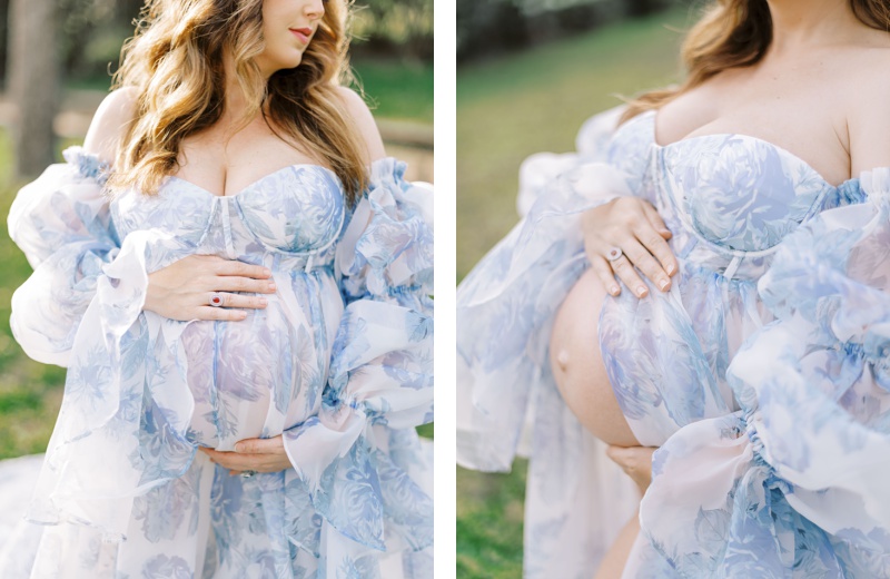 outdoor maternity photos Knoxville Tennessee garden outdoor maternity photos Knoxville Tennessee garden