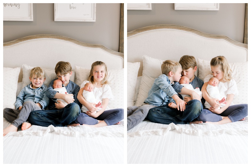 lifestyle newborn family photos Knoxville TN home session