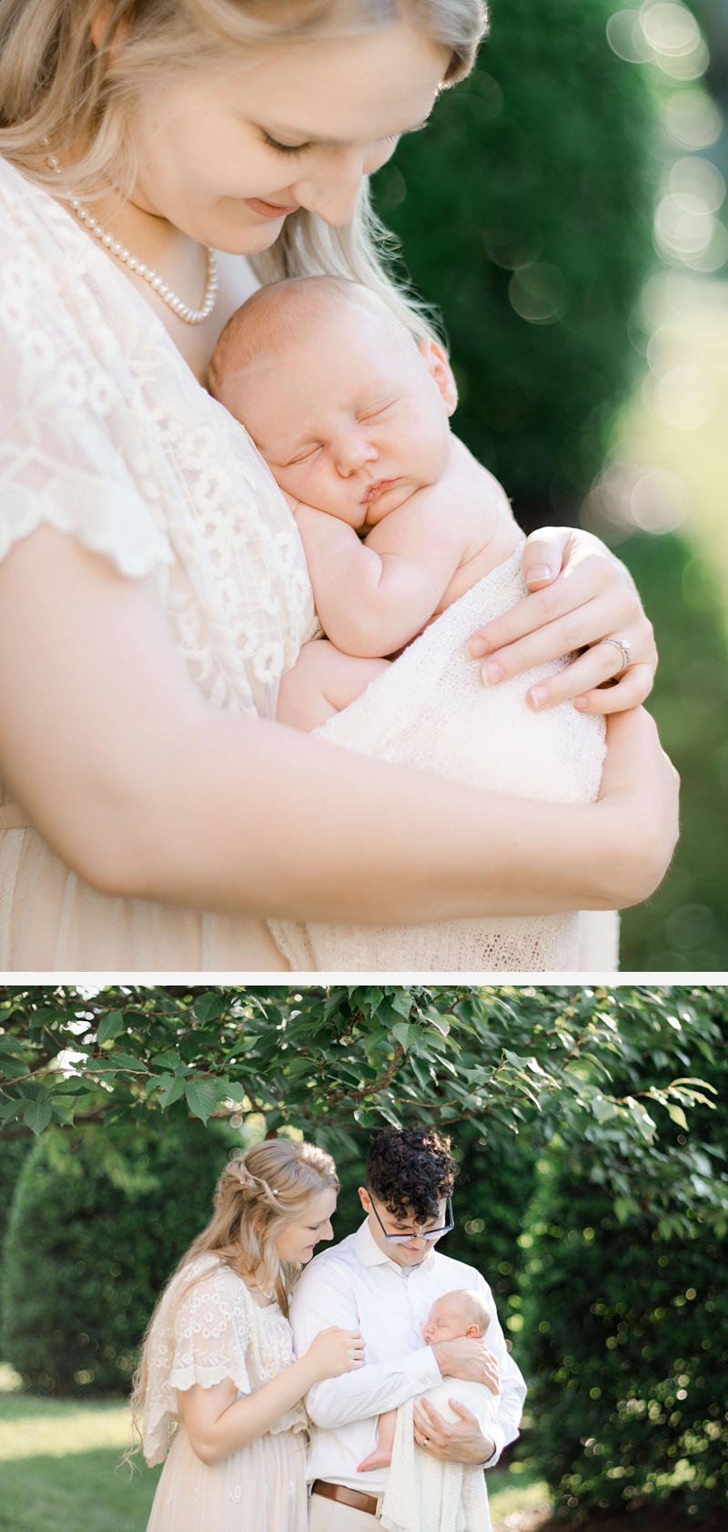Johnson City TN in-home newborn photo session with parents