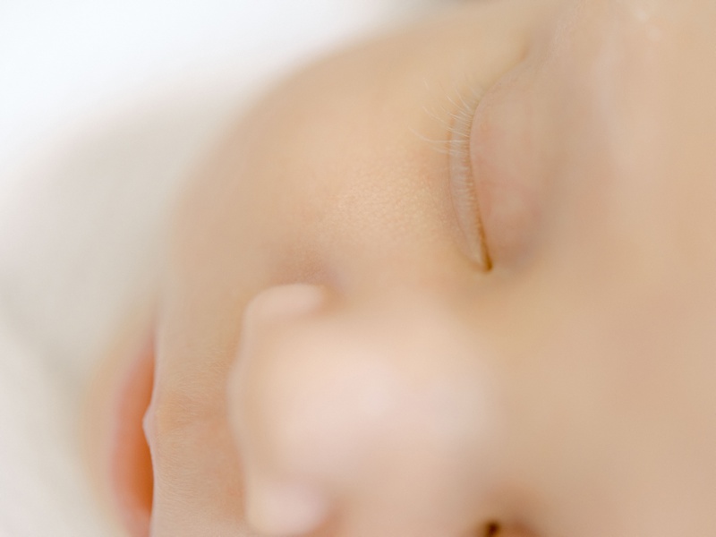 Johnson City lifestyle newborn photographer newborn eyelash details