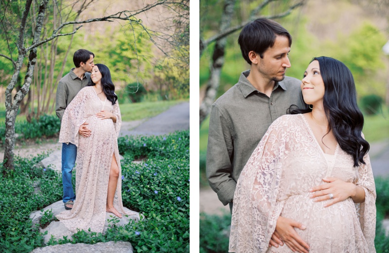 maternity photography Kingsport TN parents holding baby bump