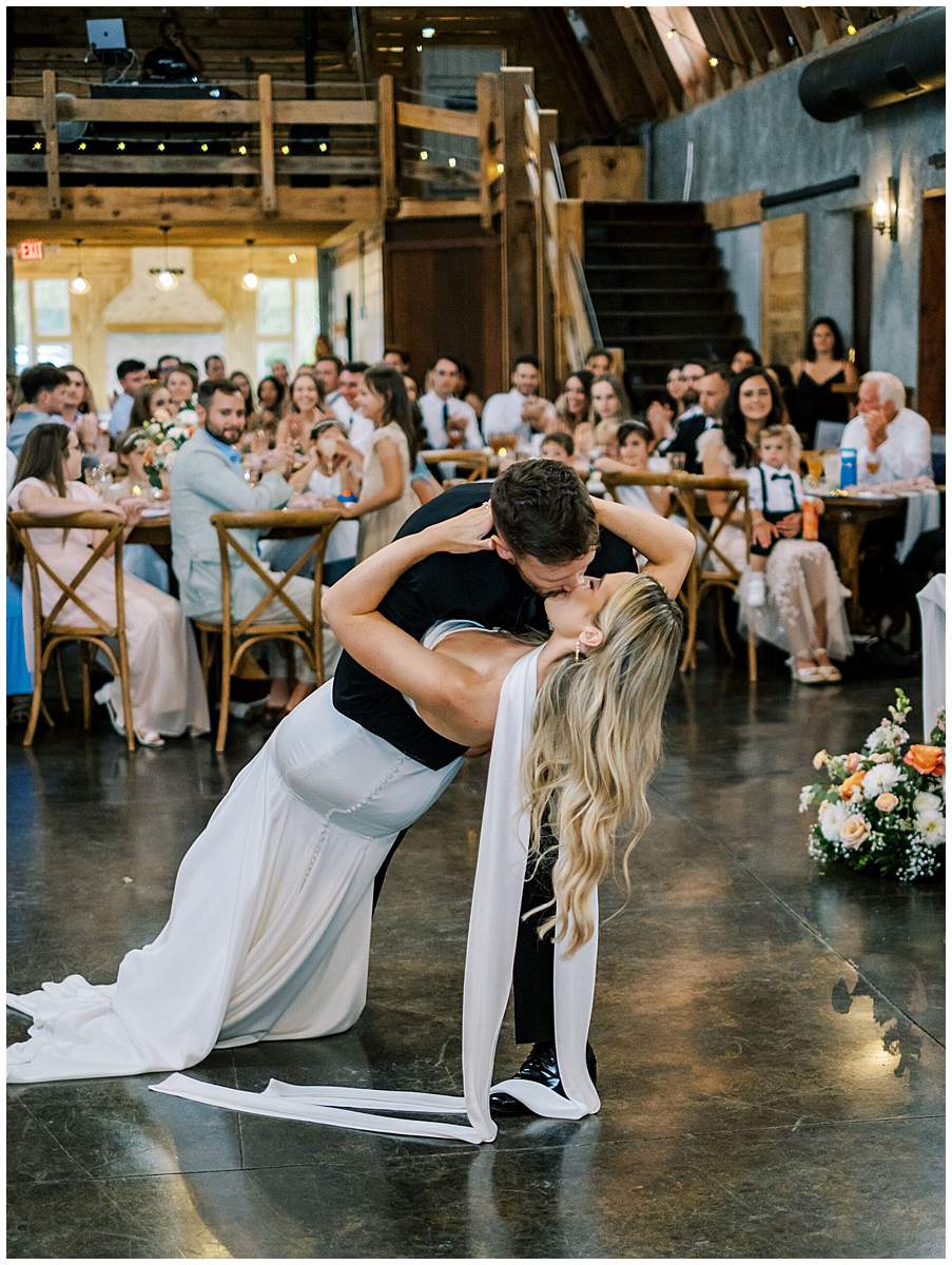 bride and groom first dance