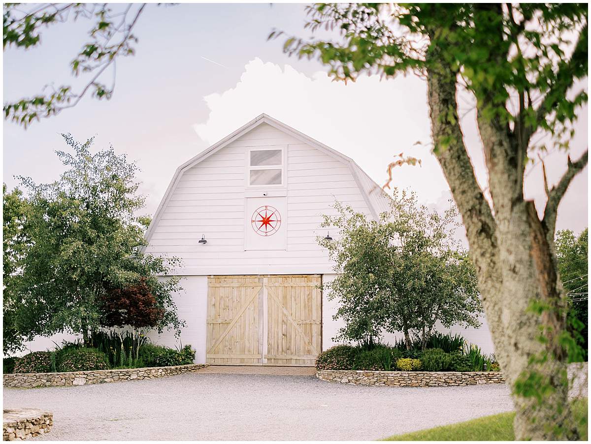 overlook barn wedding detail shots banner elk nc