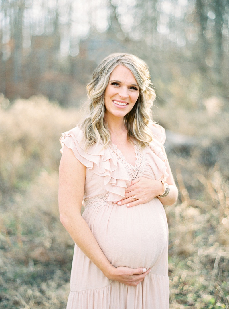golden hour maternity session Knoxville Tennessee