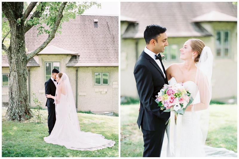 bride and groom elegant pose