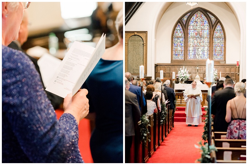 guests seated church ceremony