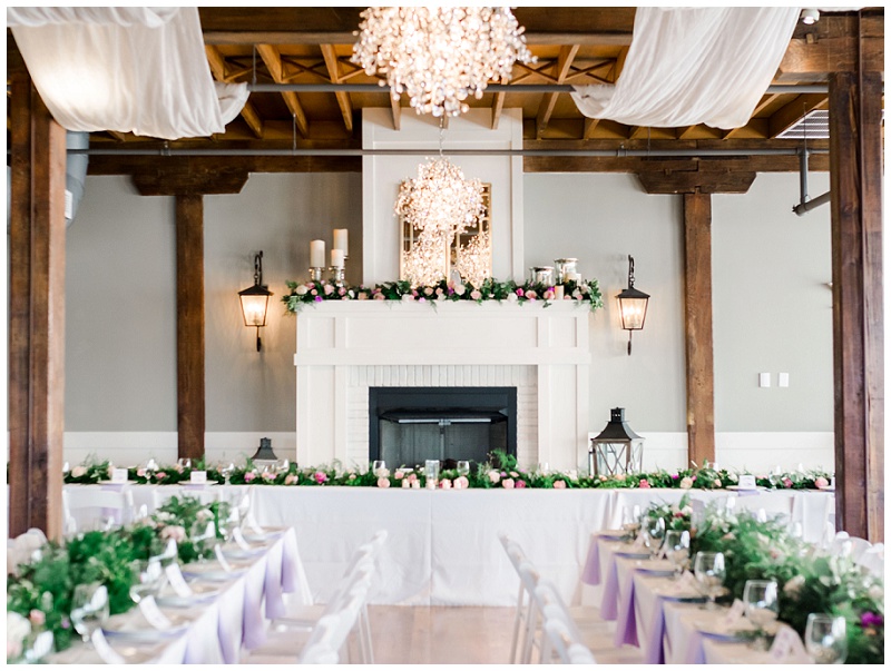 reception table settings with chargers