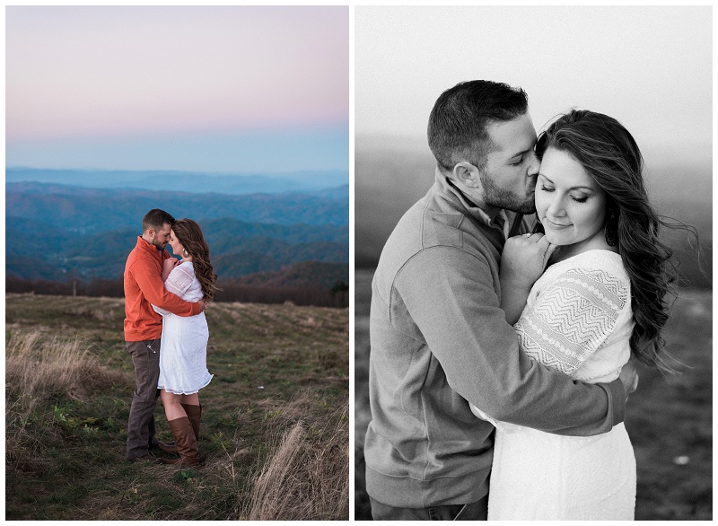 Carvers Gap scenic engagement photography