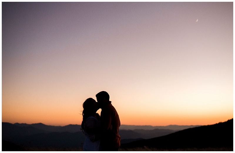 Roan Mountain couple session candid laughter