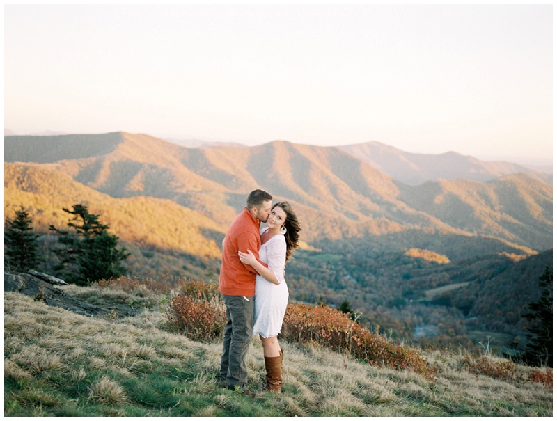 Carvers Gap engagement photos natural candid couple