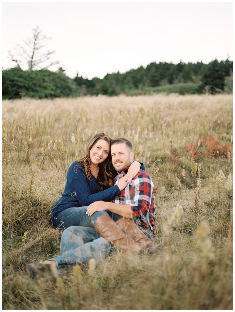 Carvers Gap engagement session Roan Mountain TN