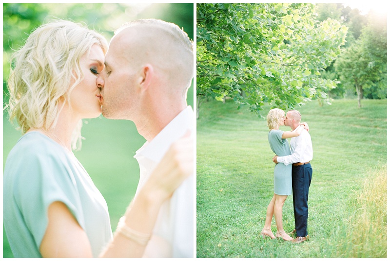 summer engagement session Knoxville TN natural light