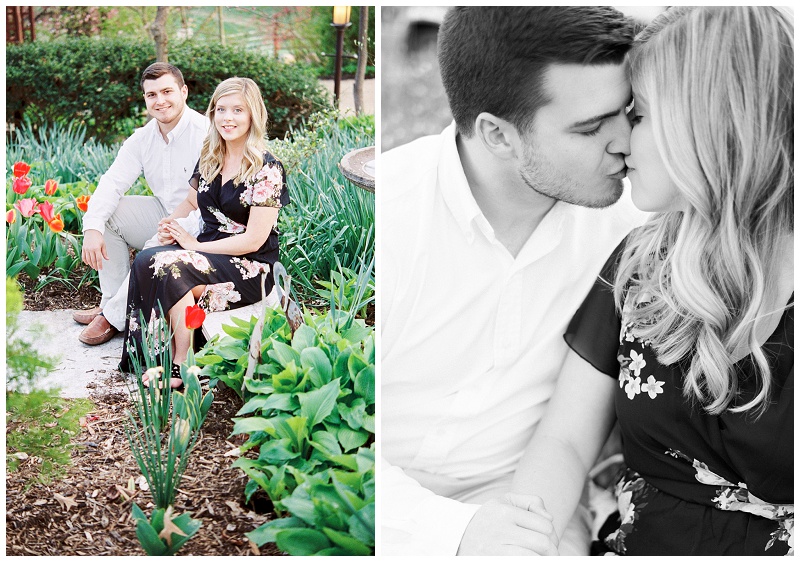 romantic portraits Jonesborough TN cherry blossom session