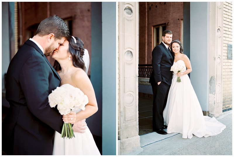 industrial wedding couple portraits Tennessee