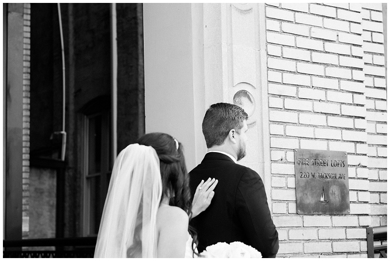bride and groom portraits Jackson Terminal Knoxville
