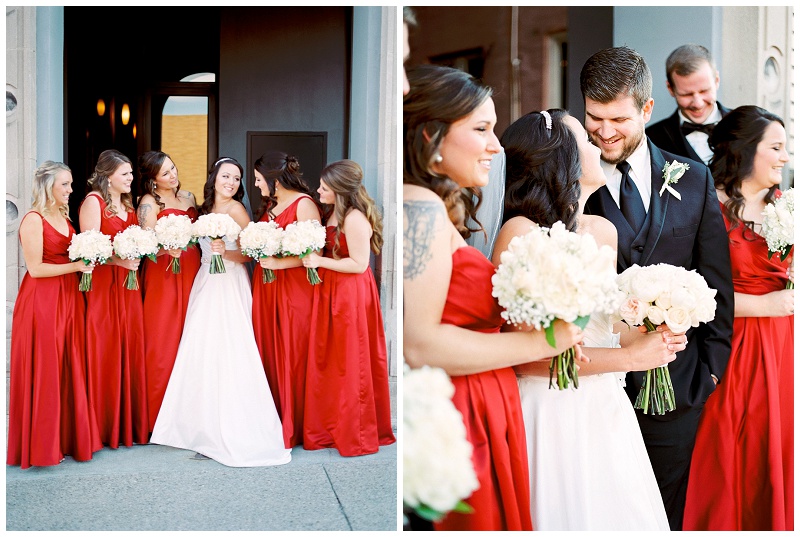 bridal party downtown Knoxville wedding
