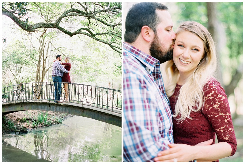 Jackson Mississippi engagement photos garden setting